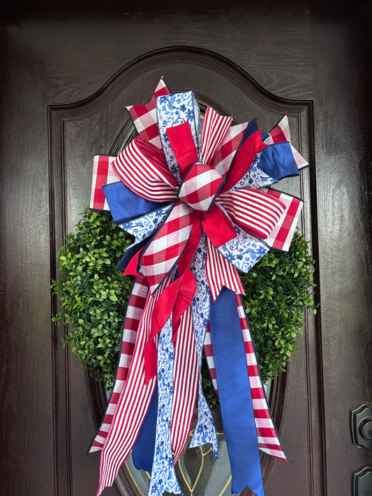 Medium/Large Patriotic Bow