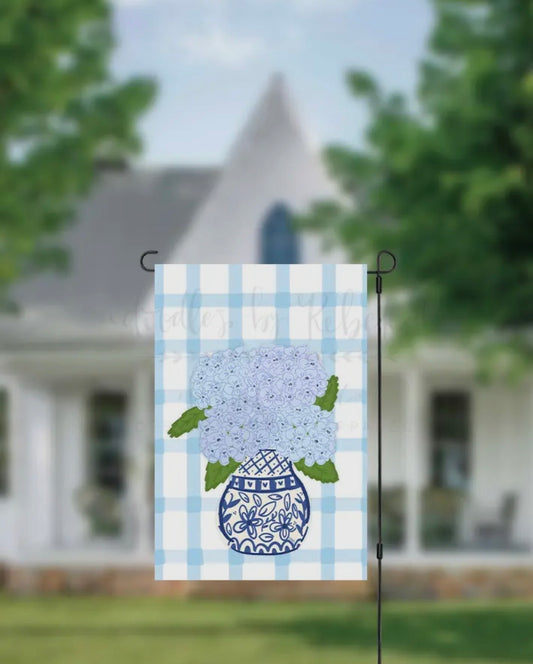 Blue Hydrangea Garden Flag | Pre-Order (Coming Mid March)
