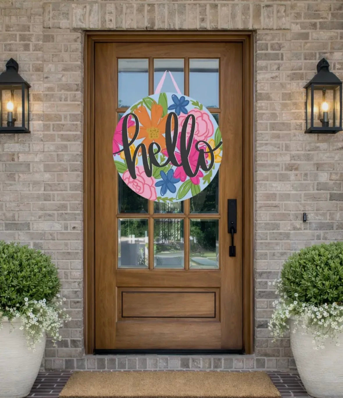 Hello Multicolor Door Hanger | Pre-Order (Coming Late March)