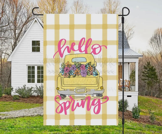 Hello Spring Garden Flag | Pre-Order (Coming Late March)